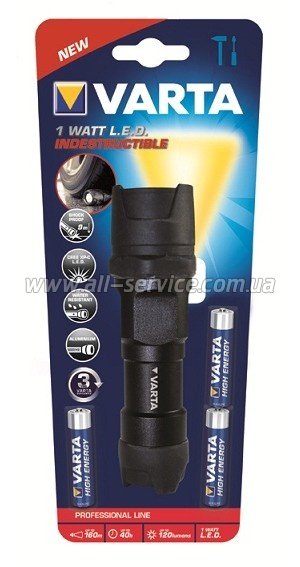 1W LED INDESTRUCTIBLE 3AAA RESISTENTE DA 9MT