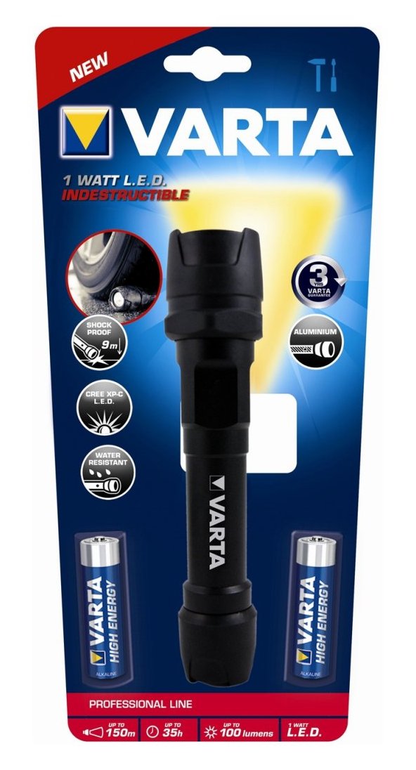 1W LED INDESTRUCTIBLE 3AA RESISTENTE DA 9MT