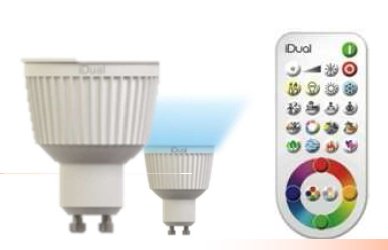 KIT IWHITES COMPOSTO DA UNA LAMPADA A LE GU10 + TELECOMANDO 230LM-20.000H