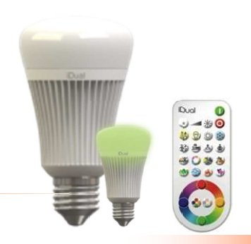 IWHITES LAMPADA A LED + TELECOMANDO A65 E27-700LM-20.000H