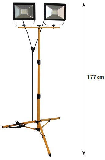 FARO LED 2X50W 2x4000LM 220-240V LUCE FREDDA IP65