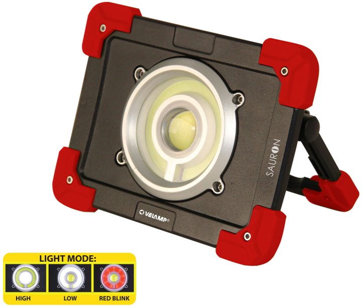 FARO LED COB 20W RICARICABILE DIMMERABILE A TRE FUNZIONI 100%-50%-RED LIGHT