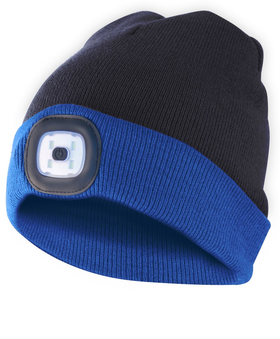 CAPPELLINO IN STOFFA CON LUCE LED NERAZZURRO RICARICABILE