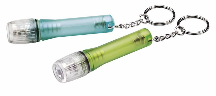 MINI TORCIA LED CON PORTACHIAVI IN ACCIAIO