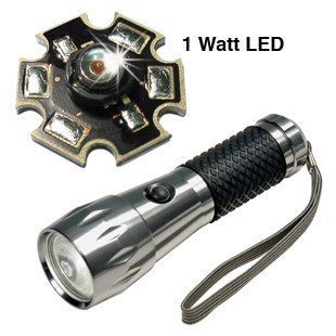 TORCIA ALLUMINIO 1LED A 1W TIPO PROF.RESISTENTE ACQ E URT