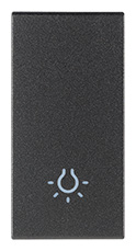 TASTO 1M SIMBOLO LUCE GRIGIO