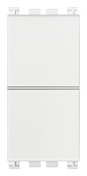 DUE PULSANTI INDIPEND. NO+NO 10A BIANCO