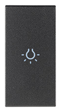 TASTO 1M SIMBOLO LUCE ASSIALE GRIGIO