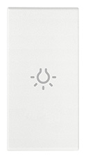 TASTO 1M SIMBOLO LUCE ASSIALE BIANCO