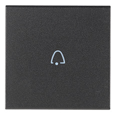 TASTO 2M SIMB. CAMPANELLO ASSIALE GRIGIO