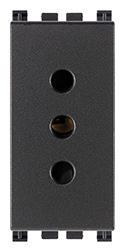 PRESA 2P+T 10A P11 GRIGIO