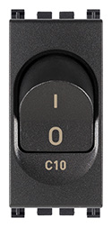 INTERRUTTORE MT 1P+N C10 120-230V GRIGIO