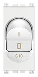 INTERRUTTORE MT 1P+N C10 120-230V BIANCO