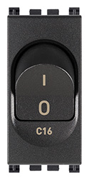 INTERRUTTORE MT 1P+N C16 120-230V GRIGIO