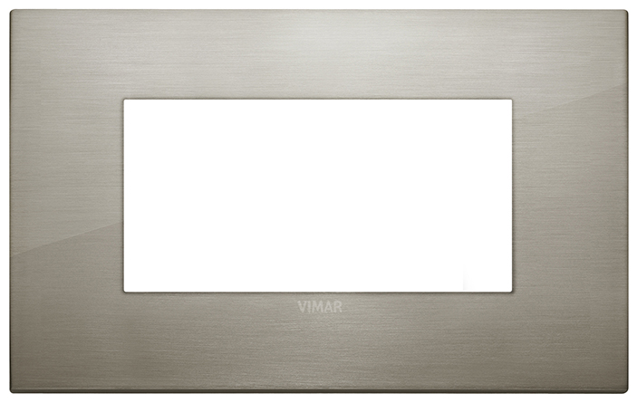 PLACCA CLASSIC 4M ACCIAIO SPAZZOLATO