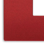 PLACCA CLASSIC 4M ROSSO MATT