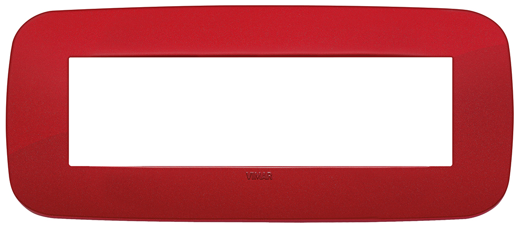 PLACCA ROUND 7M ROSSO