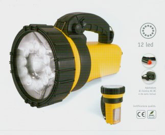 LAMPADA RICARIC.ALOGENA 12 LED 1 MILIONE DI CANDELE