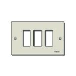 Placca 3M allum. viti oro