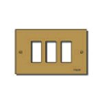 Placca 3M allum. viti bronzo