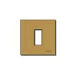 Placca 1M allum. scatto bronzo