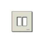 Placca 2M allum. scatto oro