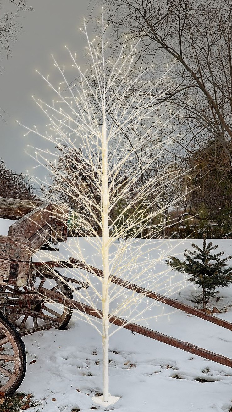 Albero Ramo TIGLIO Bianco FlashLED
