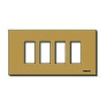 Placca 4M allum. scatto bronzo