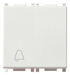 Pulsante 1P NO 10A 2M campanello 2M BIANCO