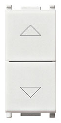 Due pulsanti interbloccati 1P NO+NO10A BIANCO