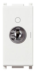 Interruttore 2P 16AX +chiave BIANCO