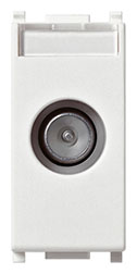 Presa TV-RD-SAT passante 10dB BIANCO