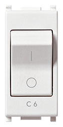 Interruttore MT 1P C6 120-230V BIANCO
