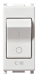 Interruttore MT 1P+N C10 120-230V BIANCO