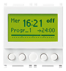 Orologio programmatore 1 CANALE BIANCO