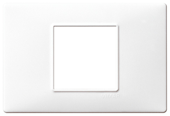 Placca 2M centrali bianco