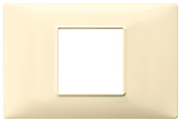 Placca 2M centrali crema