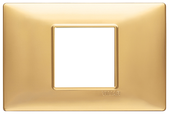 Placca 2M centrali oro opaco