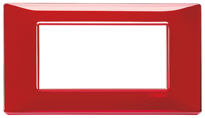 Placca 4M reflex rubino