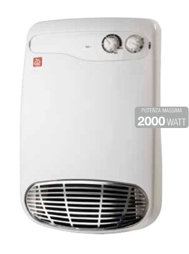 SCALDABAGNO IP23 2000W C/TERMOSTATO