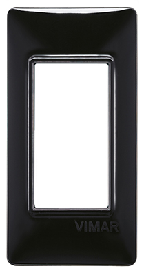 Placca 1M pannelli nero