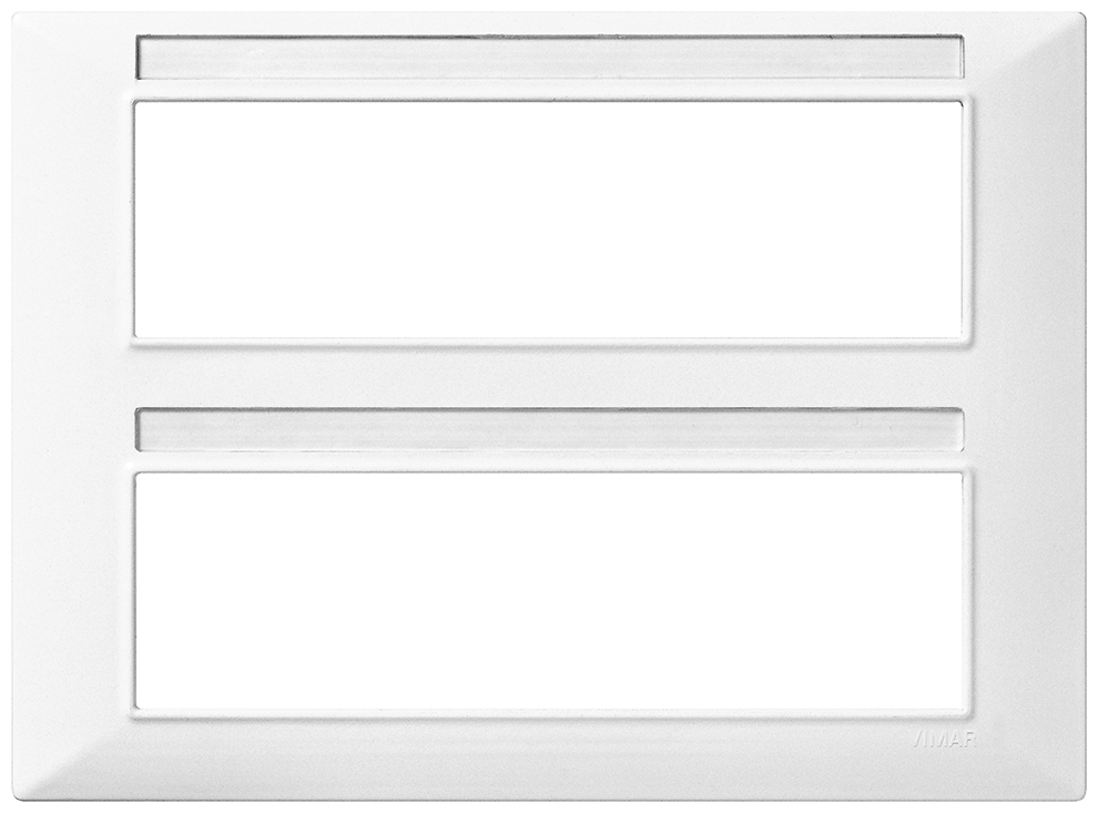 Placca 14M bianco