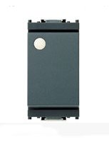 Interruttore 1P 16AX lum.te grigio