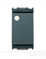 Invertitore 1P 16AX lum.te grigio