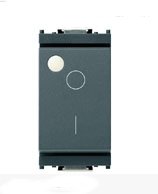 Interruttore 2P 16AX lum.te GRIGIO