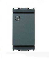 Deviatore 1P 16AX lum.so grigio
