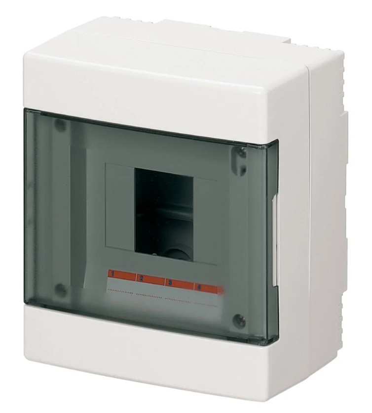 Centralino parete IP40 portella 4 moduli bianco