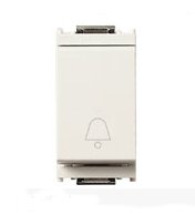 Pulsante 1P NO 10A campanello bianco