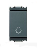 Pulsante 1P NO 10A luce grigio