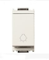 Pulsante 1P NO 10A luce bianco